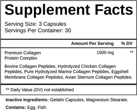 Collagen Complex Supplement Facts